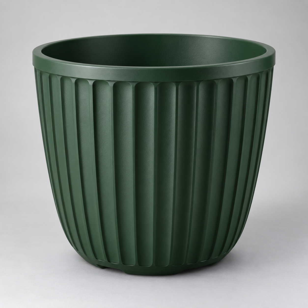 Injection-moulded green garden pot